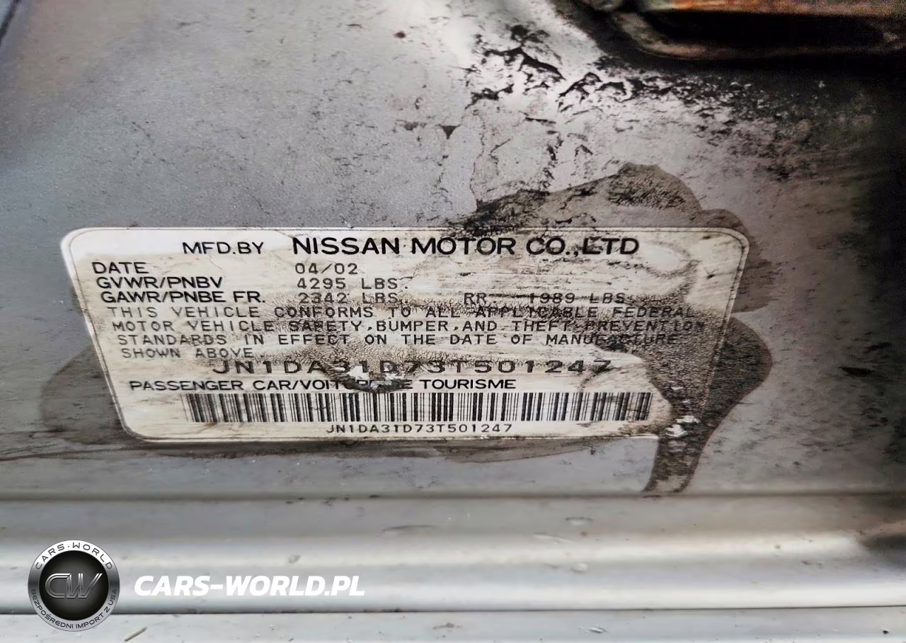 2003 Niss Maxima VIN:JN1DA31D73T501247 - 12