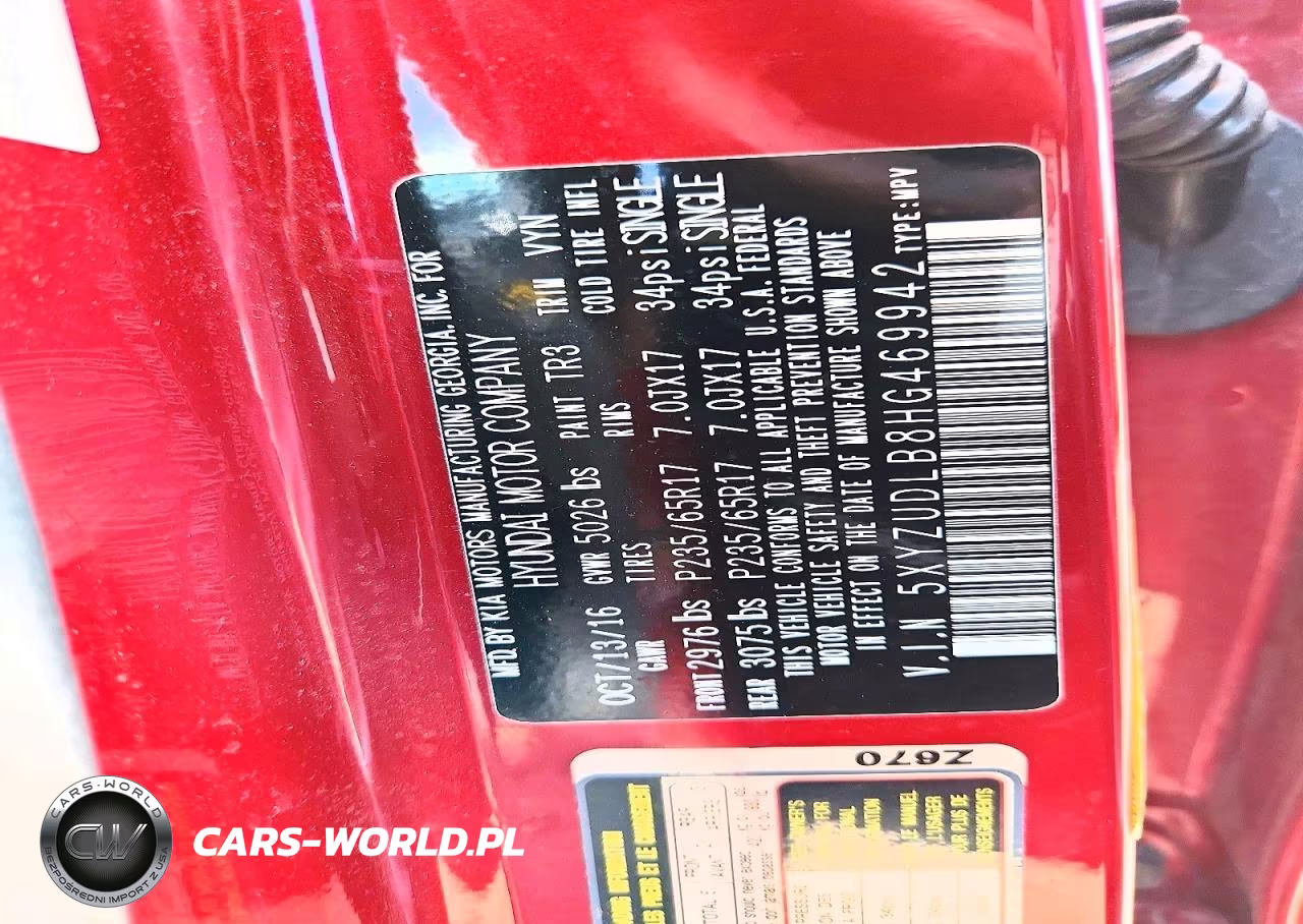 2017 Hyundai Santa Fe Sport 2.4L VIN:5XYZUDLB8HG469942 - 13