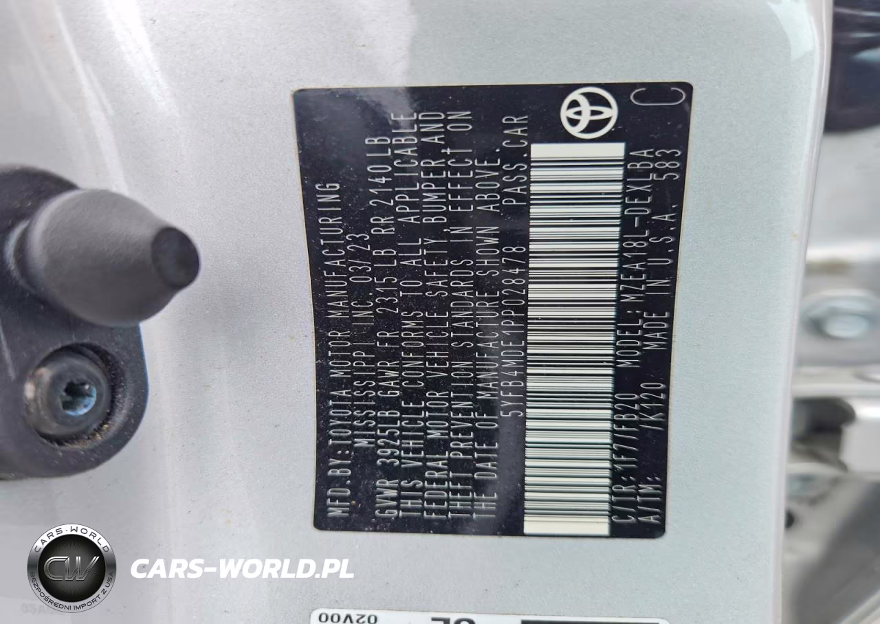 2023 Toyota Corolla Le VIN:5YFB4MDE1PP028478 - 12