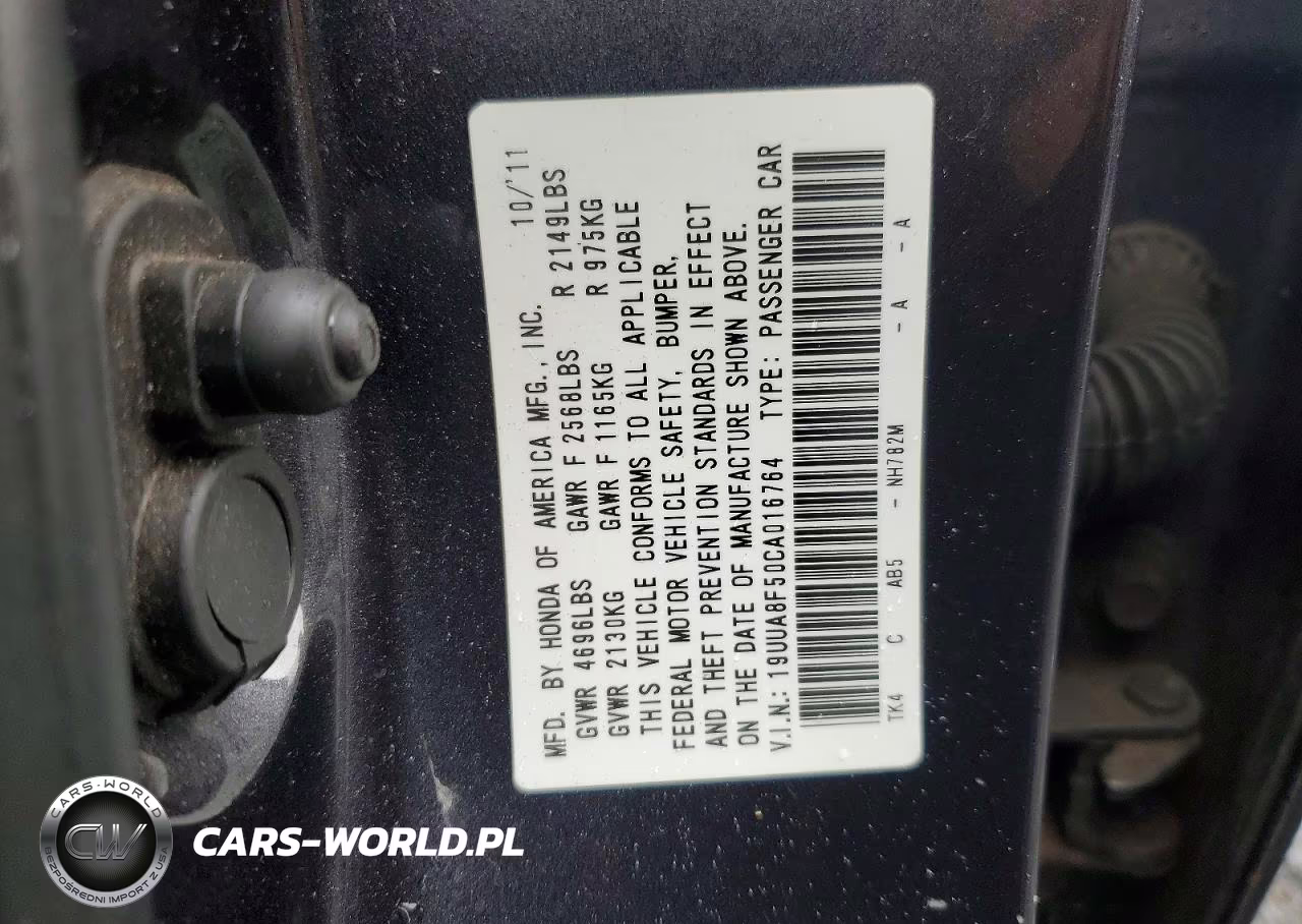 2012 Acura Tl VIN:19UUA8F50CA016764 - 12