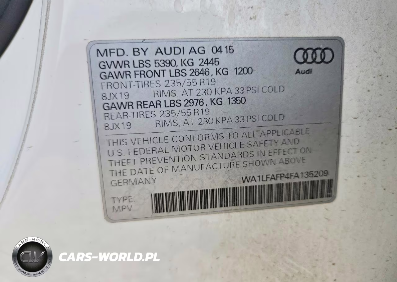 2015 Audi Q5 Premium Plus VIN:WA1LFAFP4FA135209 - 12