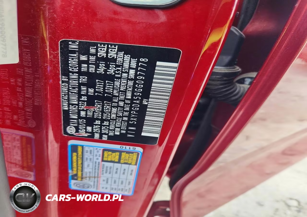 2016 Kia Sorento Lx V6 VIN:5XYPGDA59GG097778 - 12