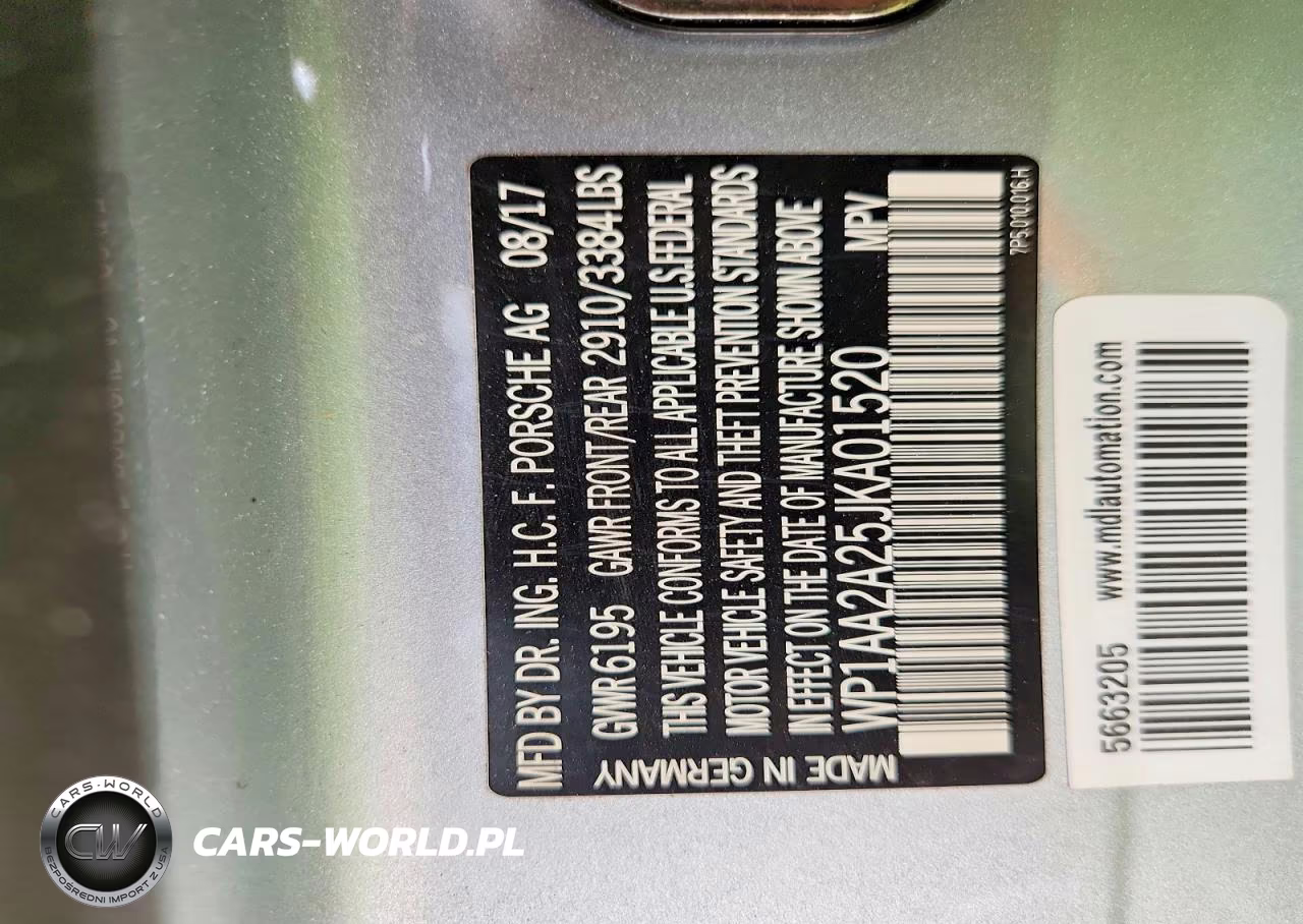 2018 Porsche Cayenne VIN:WP1AA2A25JKA01520 - 13