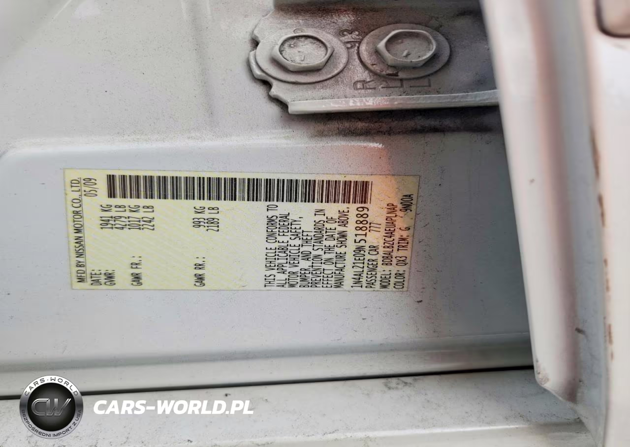 2009 Nissan Altima 2.5-2.5S VIN:1N4AL21E09N518889 - 13