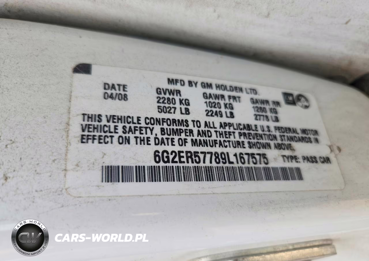 2009 Pontiac G8 VIN:6G2ER57789L167575 - 12