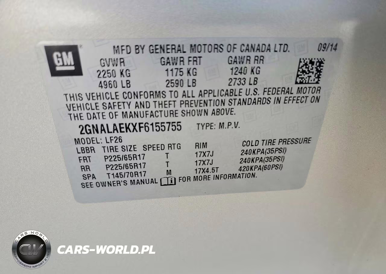 2015 Chevrolet Equinox Ls VIN:2GNALAEKXF6155755 - 13