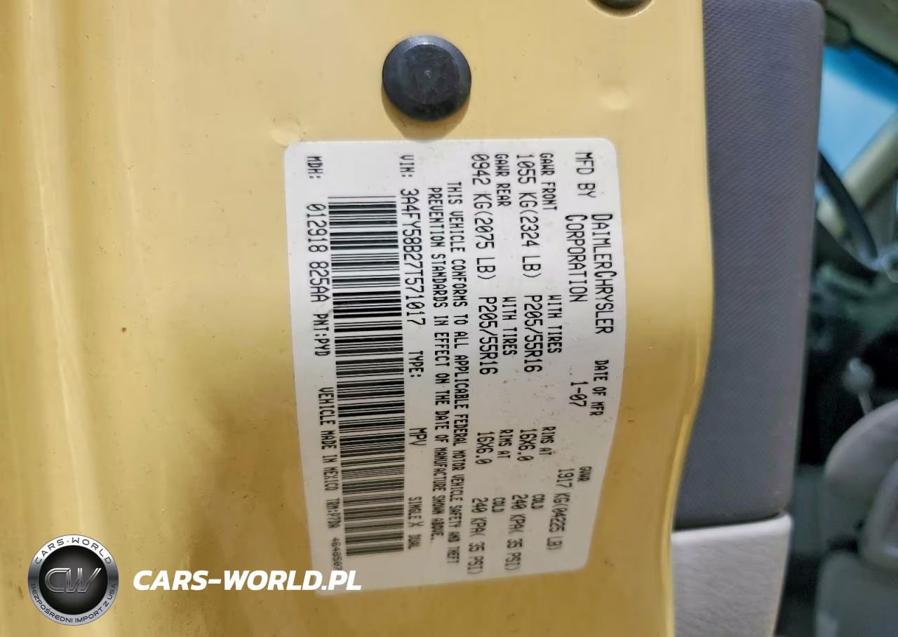 2007 Chrysler Pt Cruiser Touring VIN:3A4FY58B27T571017 - 13