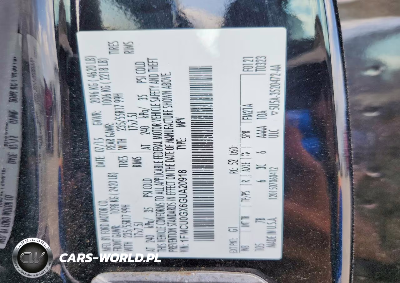 2016 Ford Escape Se VIN:1FMCU0GX6GUA20918 - 13