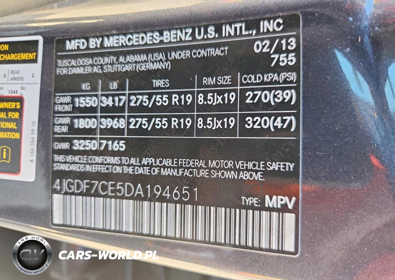 2013 Mercedes-Benz Gl 450 4Matic VIN:4JGDF7CE5DA194651 - 13