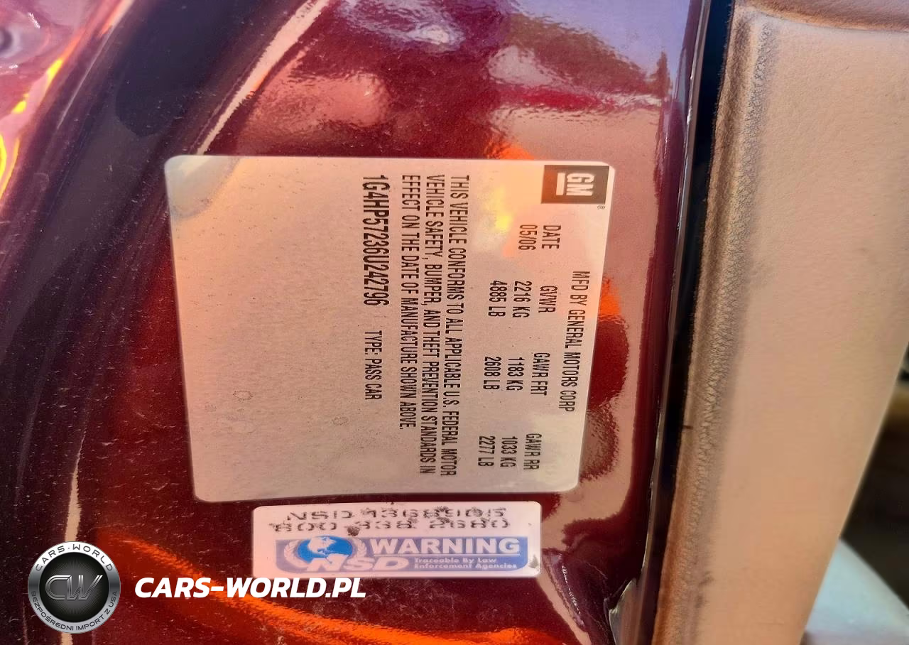 2006 Buick Lucerne Cx VIN:1G4HP57236U242796 - 12