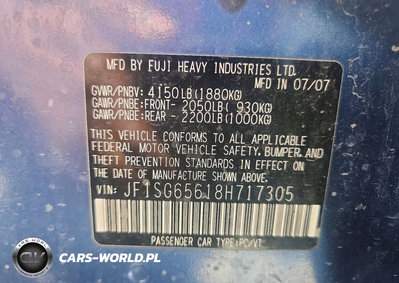 2008 Subaru Forester 2.5X Premium VIN:JF1SG65618H717305 - 13