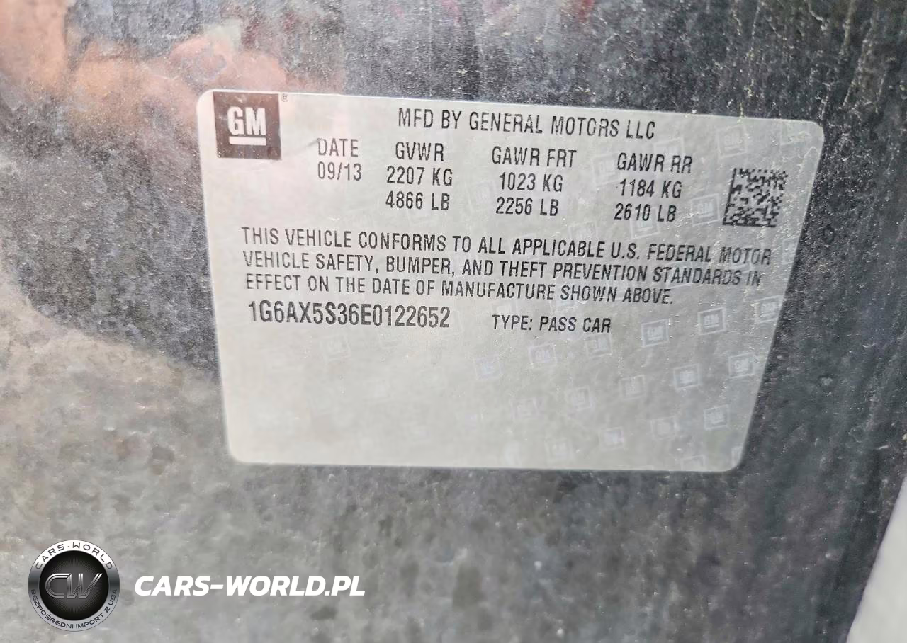 2014 Cadillac Cts Luxury Collection VIN:1G6AX5S36E0122652 - 13