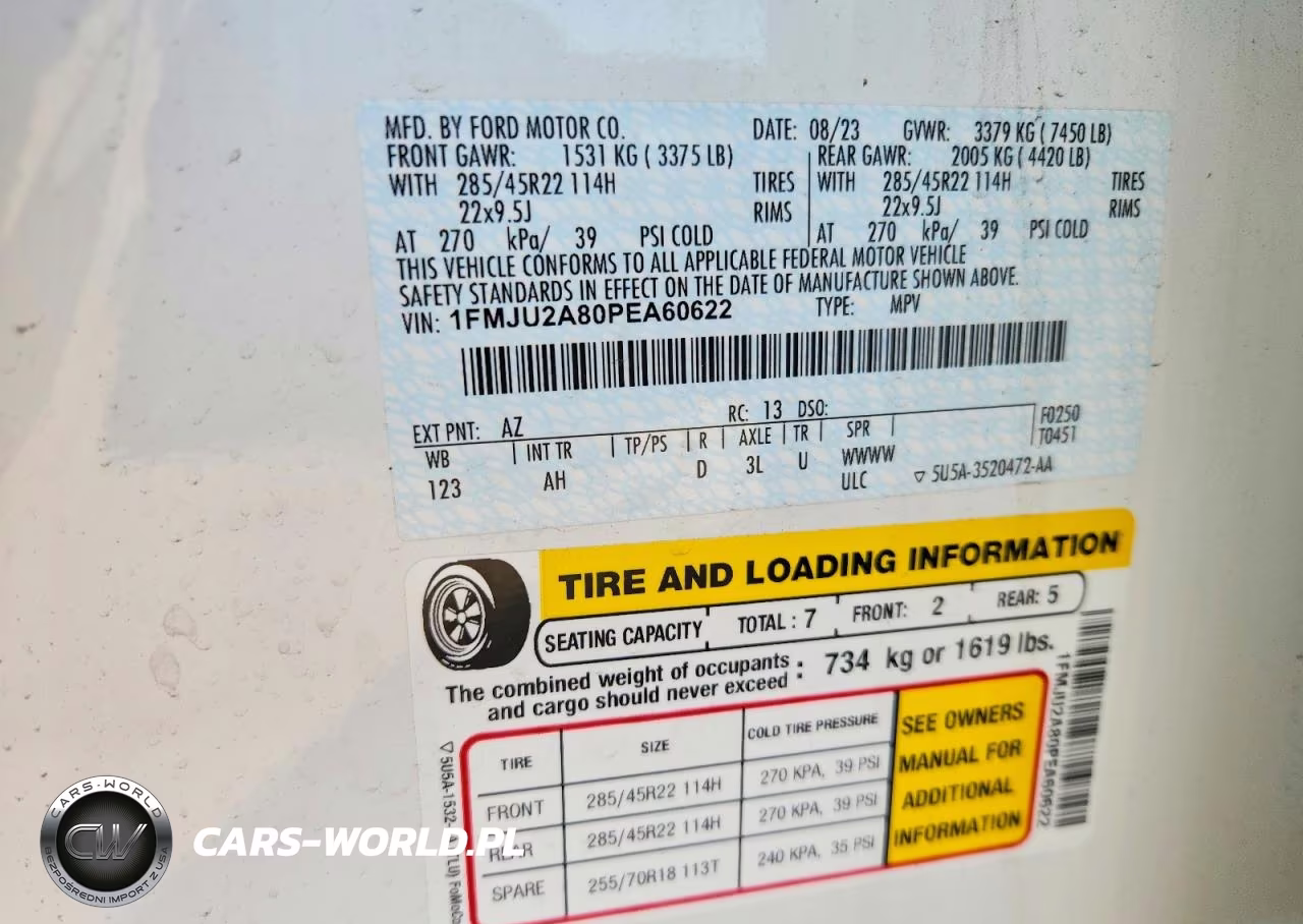 2023 Ford Expedition Limited VIN:1FMJU2A80PEA60622 - 14