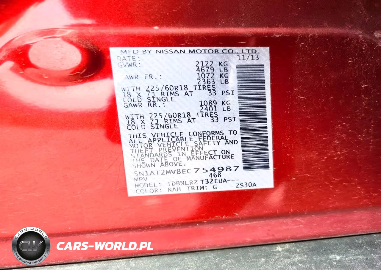 2014 Nissan Rogue Sl VIN:5N1AT2MV8EC754987 - 14