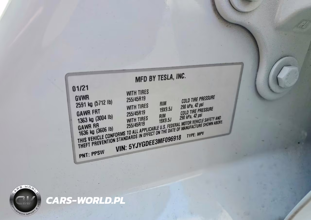 2021 Tesla Model Y VIN:5YJYGDEE3MF096918 - 12