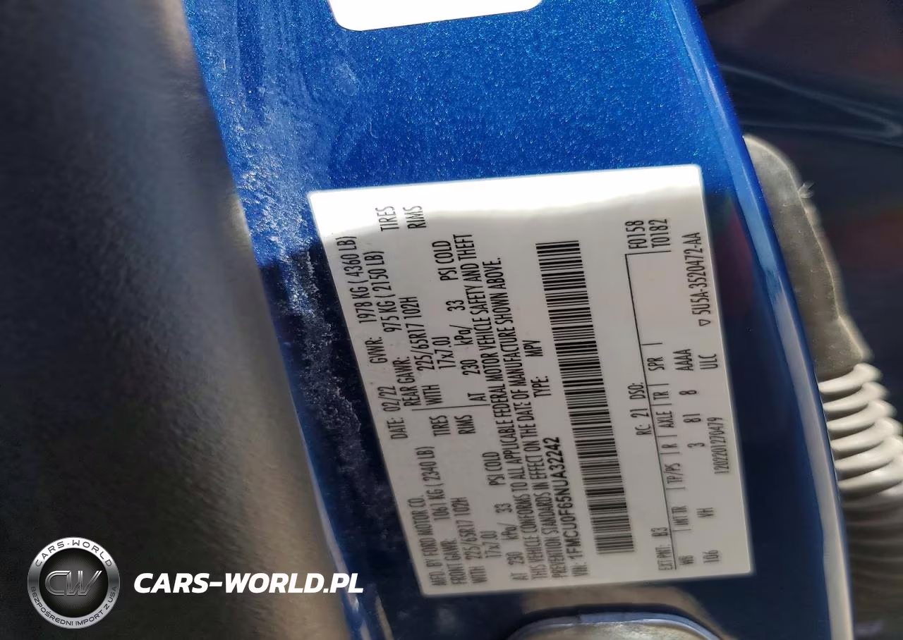 2022 Ford Escape S VIN:1FMCU0F65NUA32242 - 13