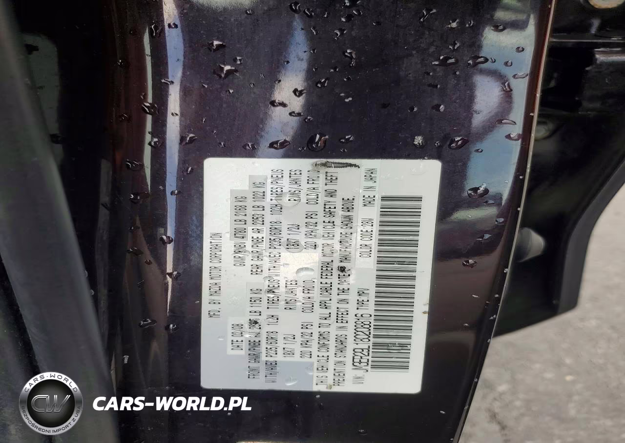 2008 Mazda Cx-7 VIN:JM3ER29L180208816 - 12