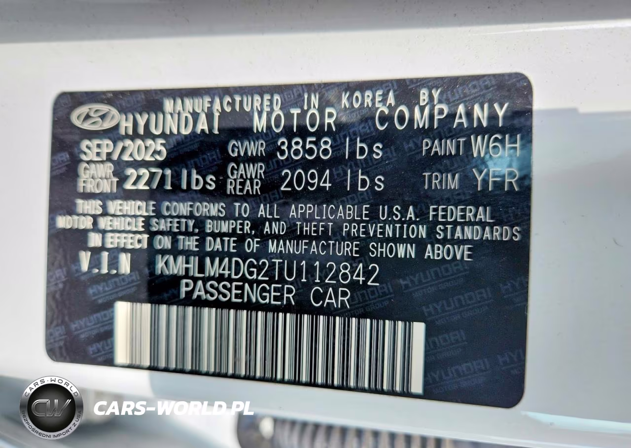 2026 Hyundai Elantra Sel Sport VIN:KMHLM4DG2TU112842 - 12