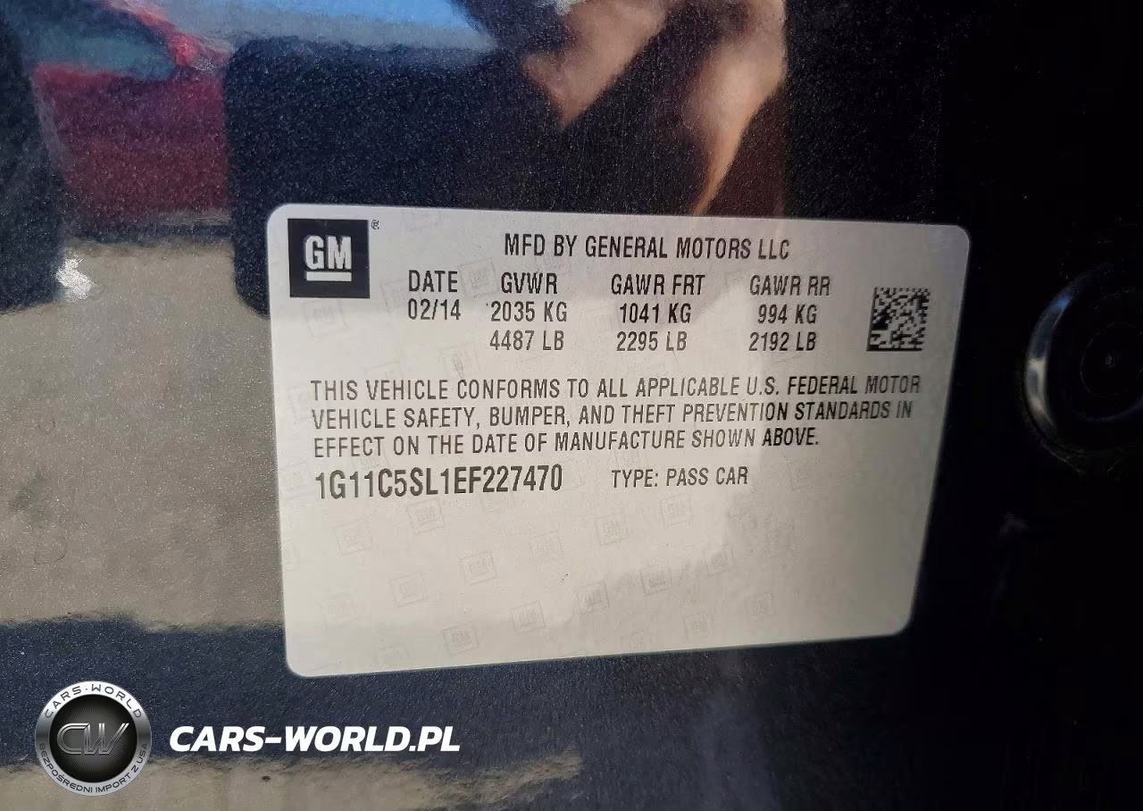 2014 Chevrolet Malibu 1Lt VIN:1G11C5SL1EF227470 - 12