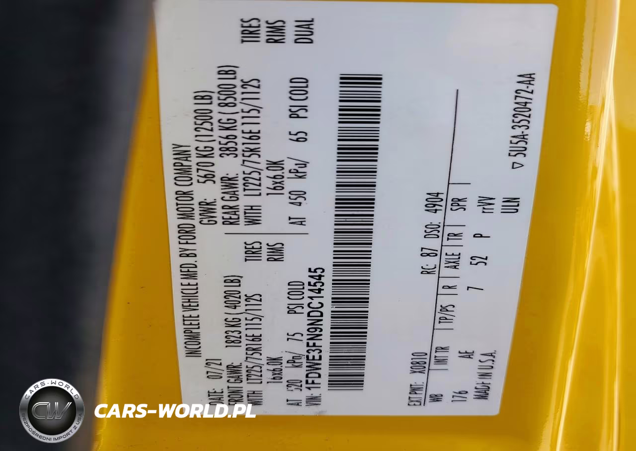 2022 Ford E350 Box Truck VIN:1FDWE3FN9NDC14545 - 12