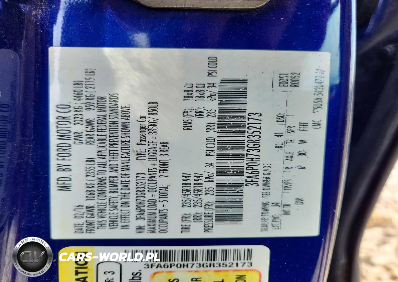 2016 Ford Fusion Se VIN:3FA6P0H73GR352173 - 12