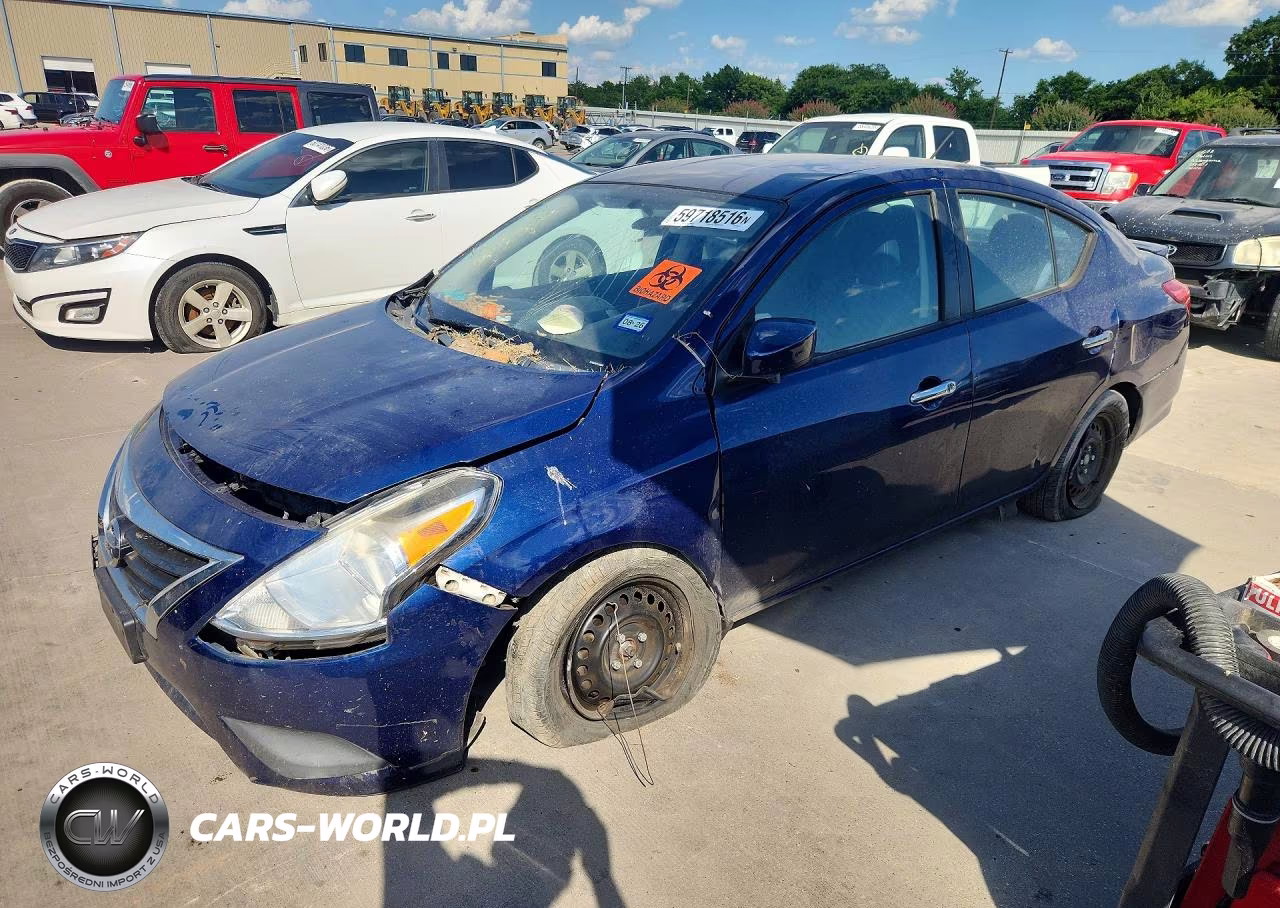 2018 Nissan Versa Sv VIN:3N1CN7AP0JL869742 - 1