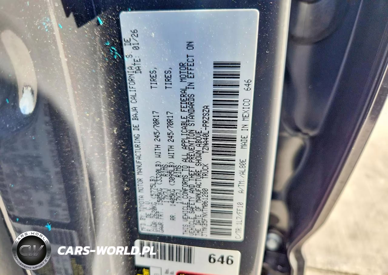 2026 Toyota Tacoma Sr5 VIN:3TMKB5FNXTM061280 - 13