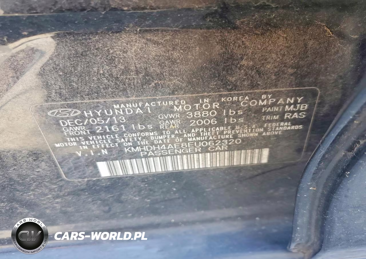 2014 Hyundai Elantra Se VIN:KMHDH4AE8EU062320 - 12