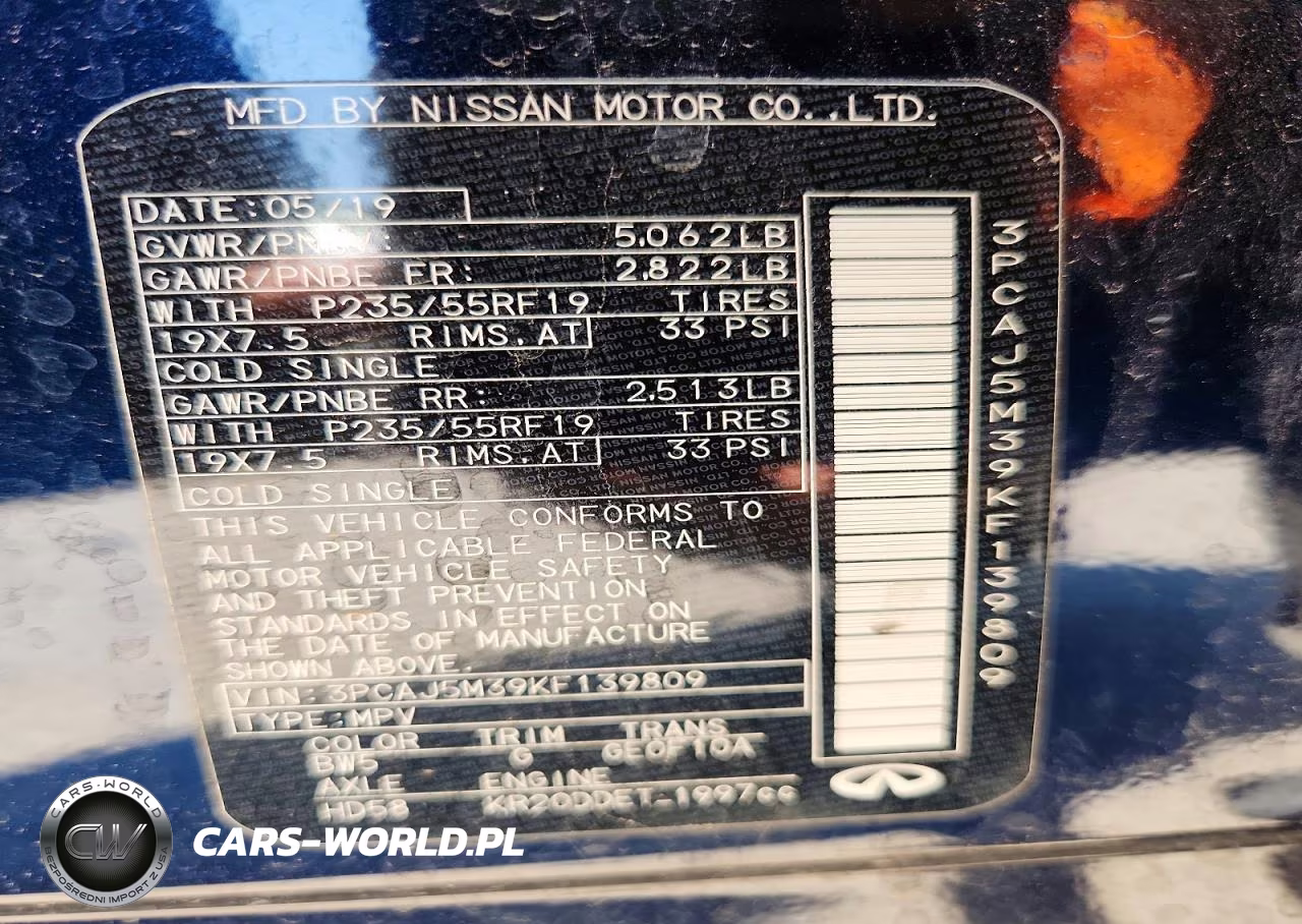 2019 Infiniti Qx50 Luxe VIN:3PCAJ5M39KF139809 - 13