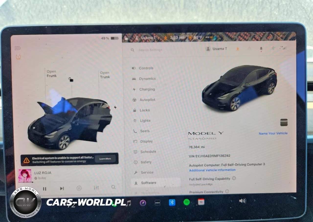 2021 Tesla Model Y VIN:5YJYGAED5MF136292 - 9