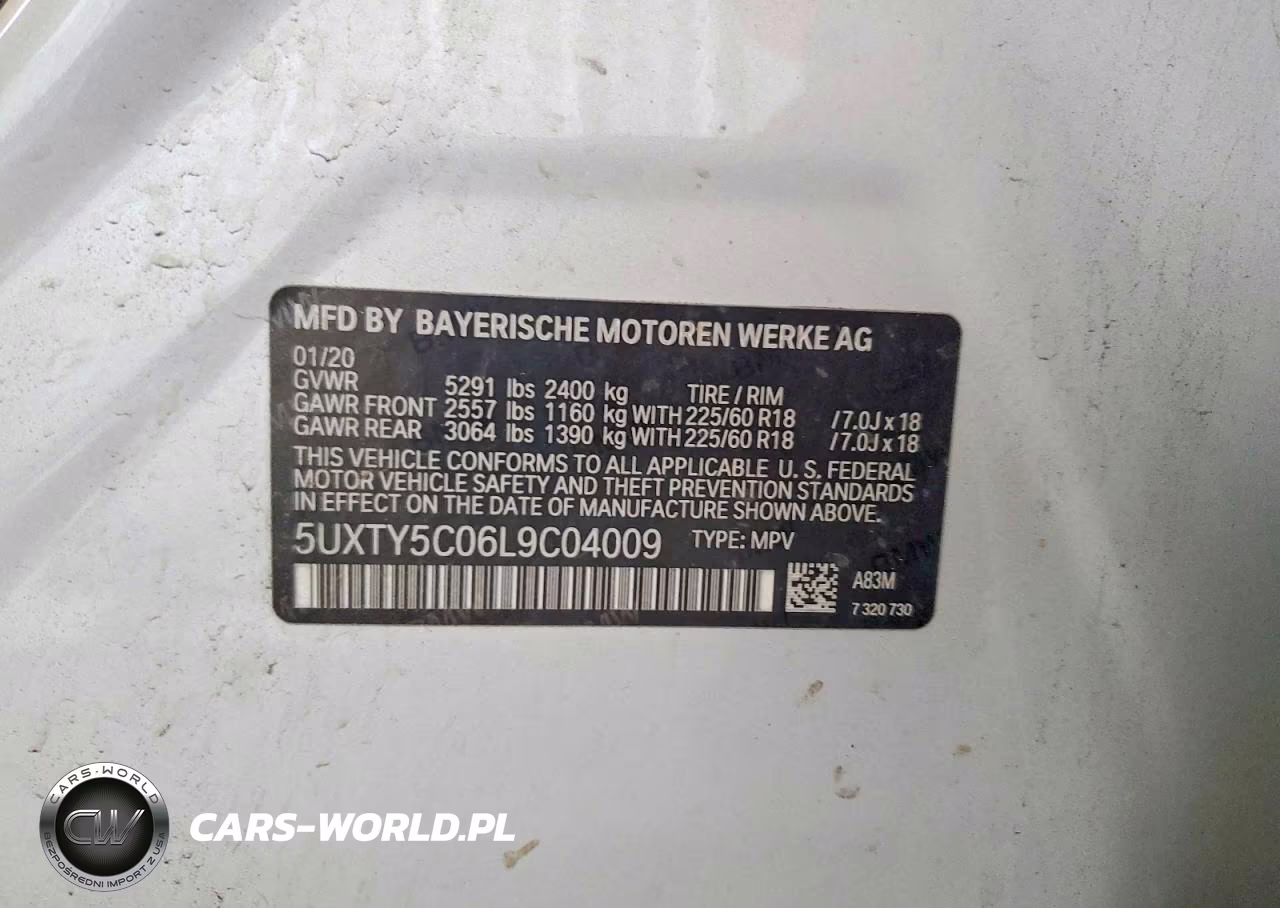 2020 BMW X3 xDrive30I VIN:5UXTY5C06L9C04009 - 14