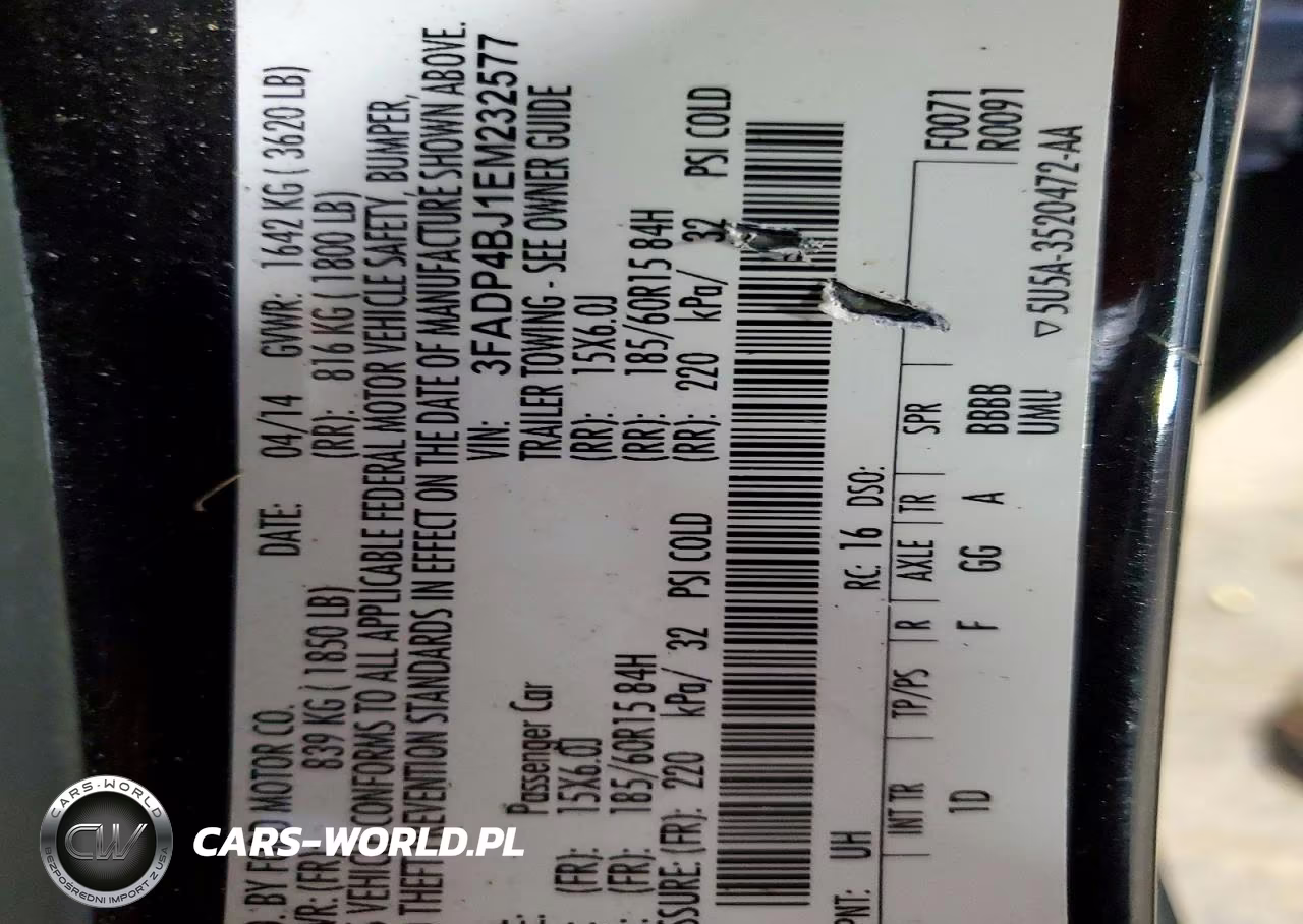 2014 Ford Fiesta Se VIN:3FADP4BJ1EM232577 - 12