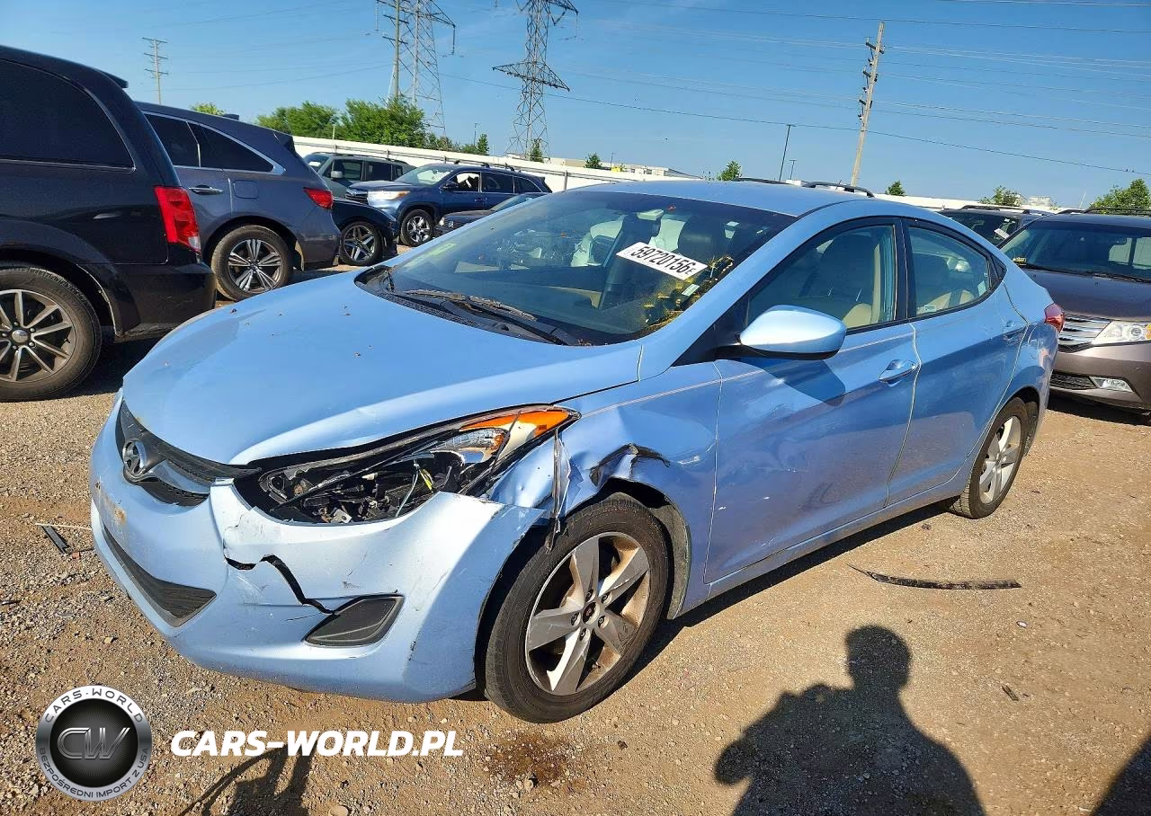 2011 Hyundai Elantra Gls VIN:KMHDH4AE9BU104909 - 1