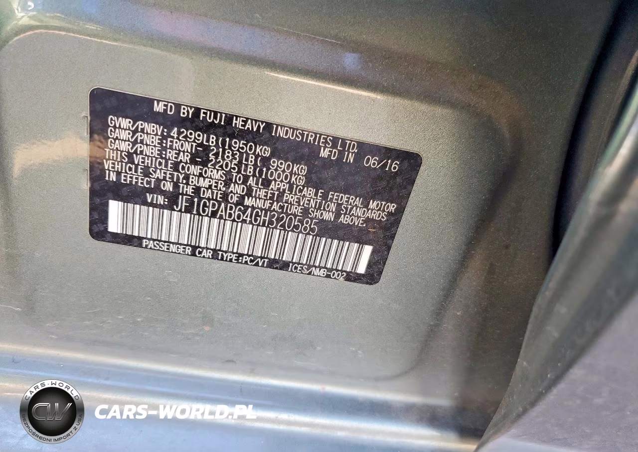 2016 Subaru Impreza Premium VIN:JF1GPAB64GH320585 - 12