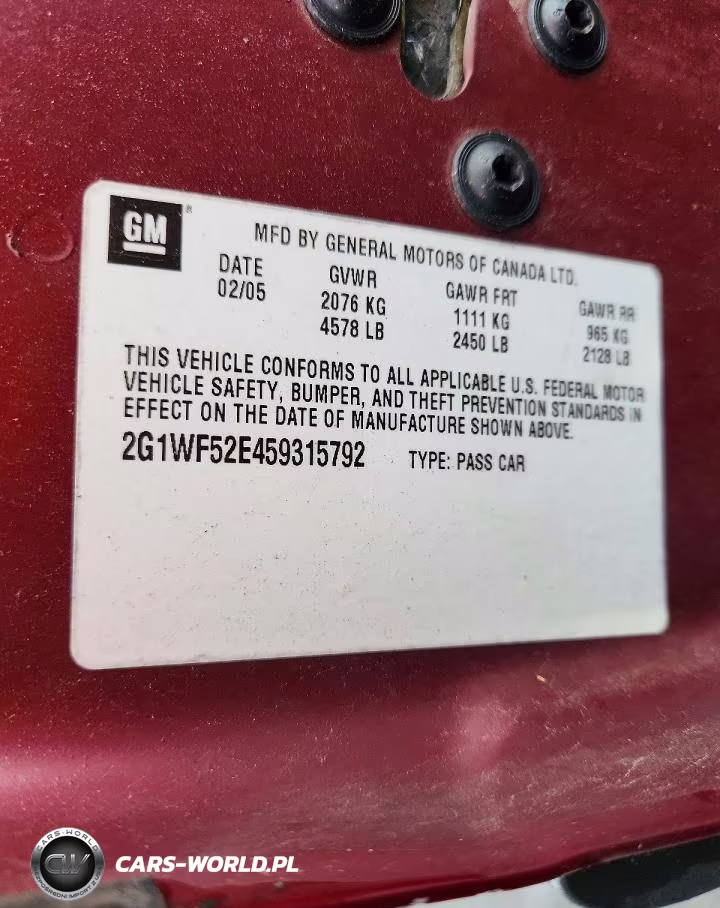 2005 Chevrolet Impala VIN:2G1WF52E459315792 - 12