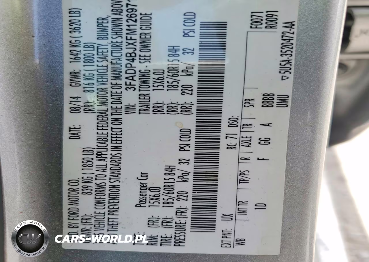 2015 Ford Fiesta Se VIN:3FADP4BJXFM126971 - 12