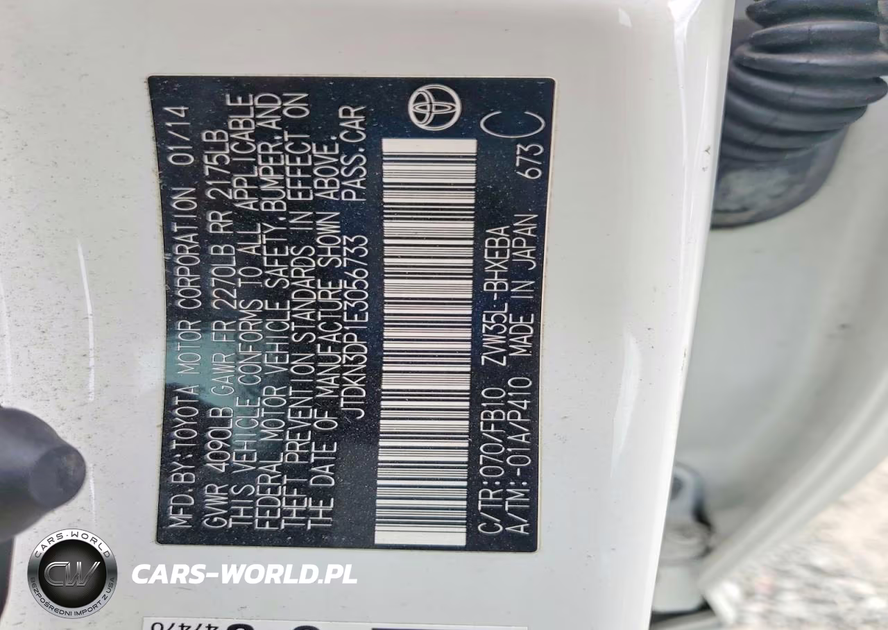 2014 Toyota Prius Plug-In Hybrid Base VIN:JTDKN3DP1E3056733 - 13