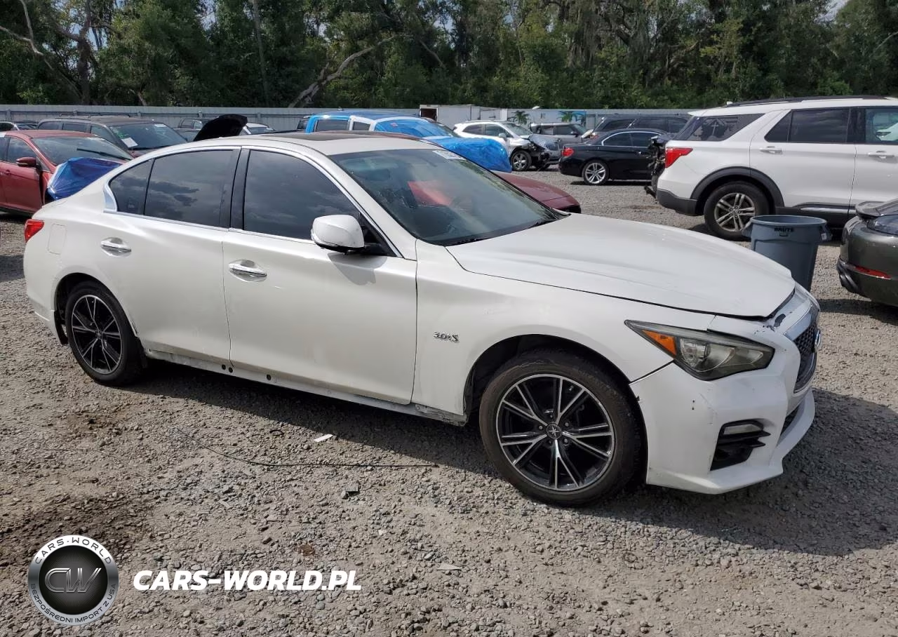2016 Infiniti Q50 Red Sport 400 VIN:JN1FV7AP4GM421421 - 4
