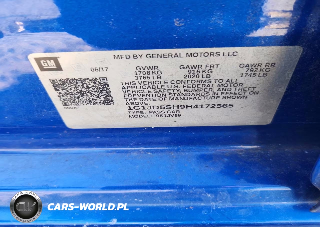 2017 Chevrolet Sonic Lt VIN:1G1JD5SH9H4172565 - 12