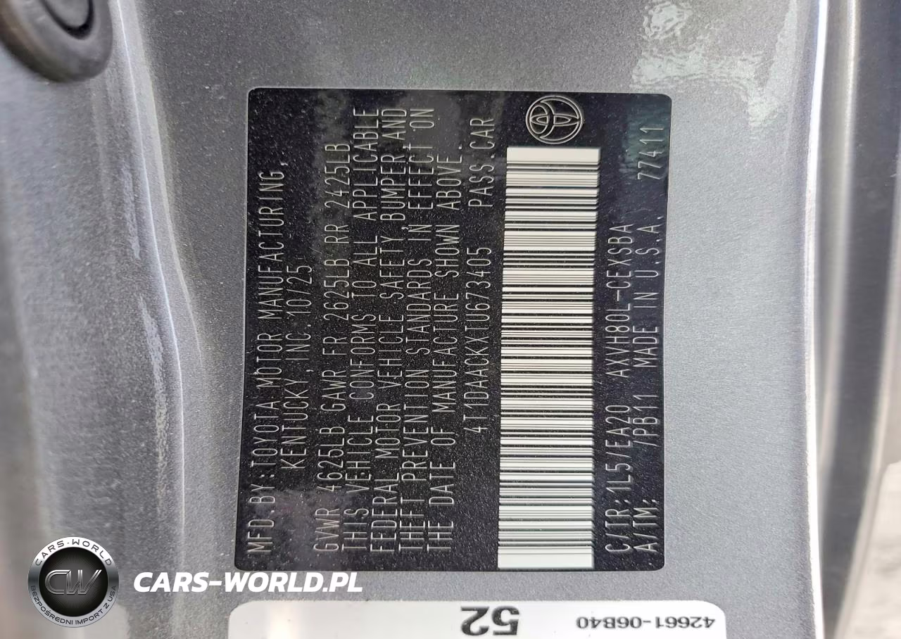 2026 Toyota Camry Se VIN:4T1DAACKXTU673405 - 14