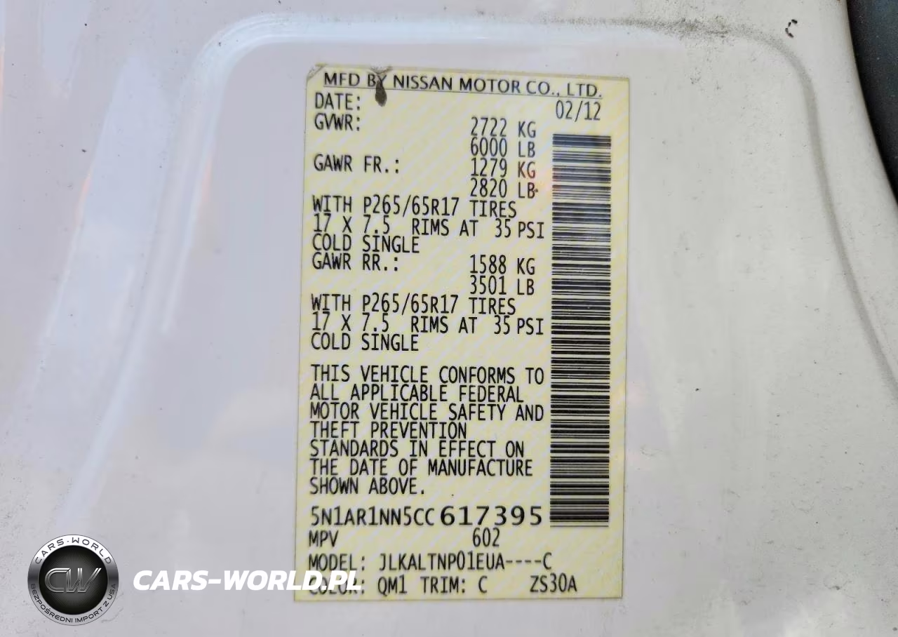 2012 Nissan Pathfinder S VIN:5N1AR1NN5CC617395 - 13