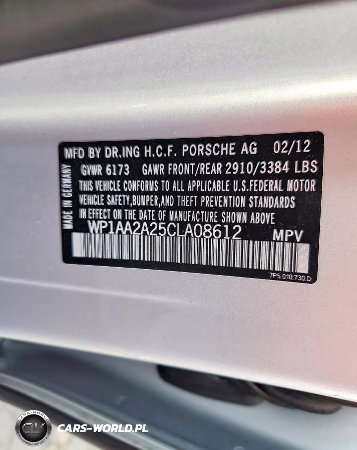 2012 Porsche Cayenne VIN:WP1AA2A25CLA08612 - 12