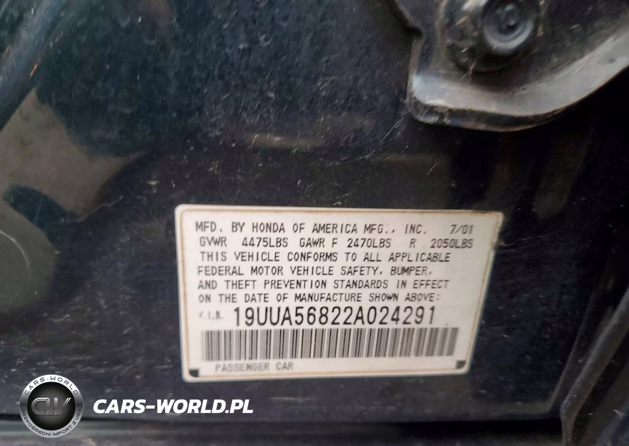 2002 Acura 3.2Tl Type-S VIN:19UUA56822A024291 - 12