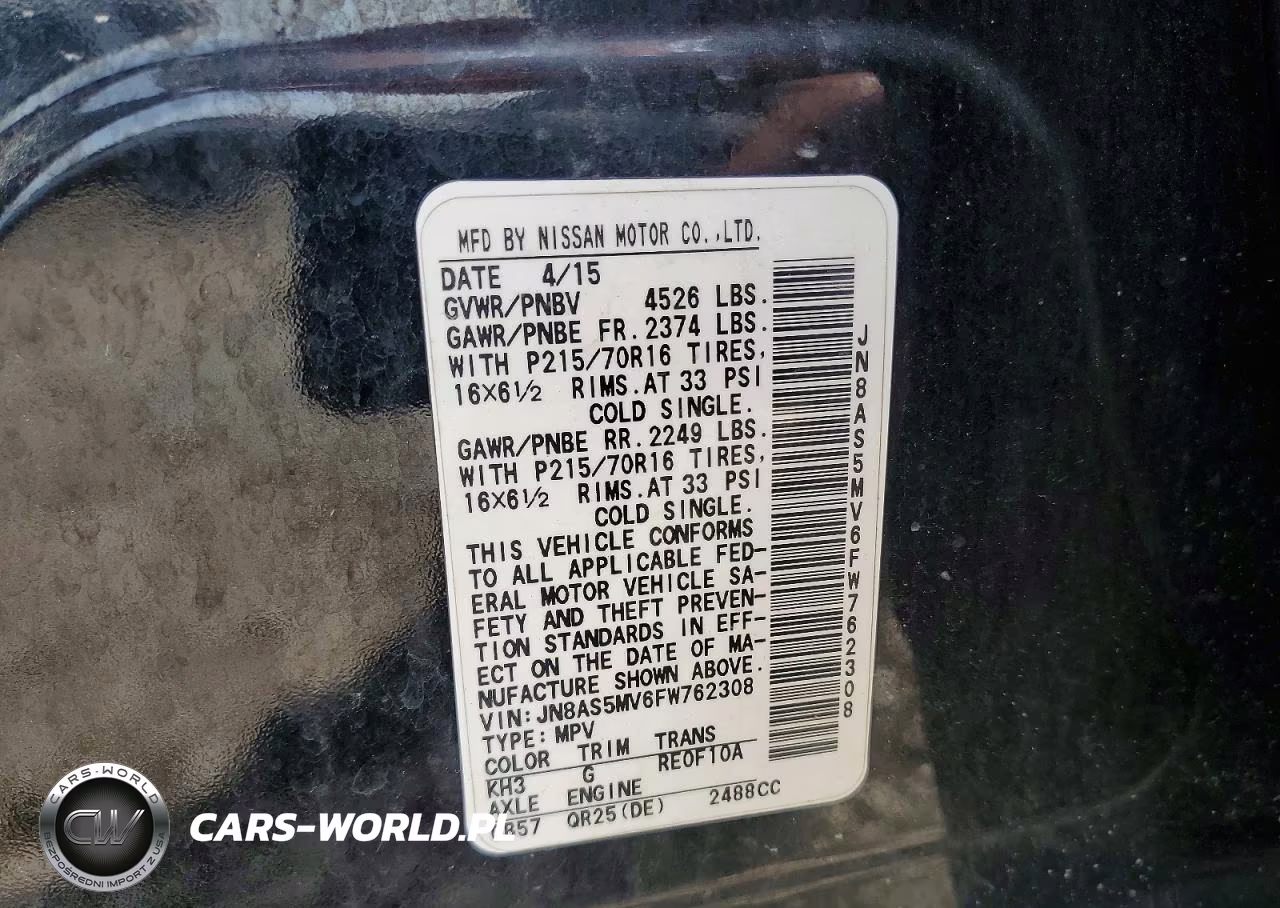 2015 Nissan Rogue Select S VIN:JN8AS5MV6FW762308 - 12