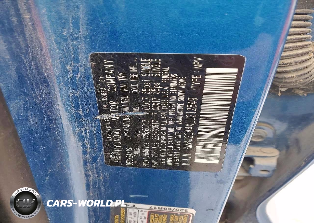 2020 Hyundai Tucson Se VIN:KM8J2CA4XLU212849 - 13