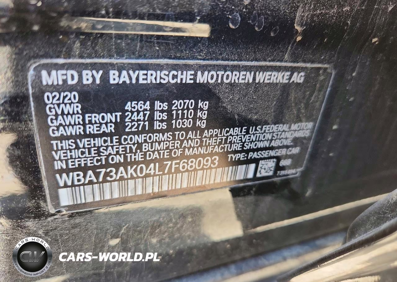 2020 BMW 228Xi VIN:WBA73AK04L7F68093 - 12