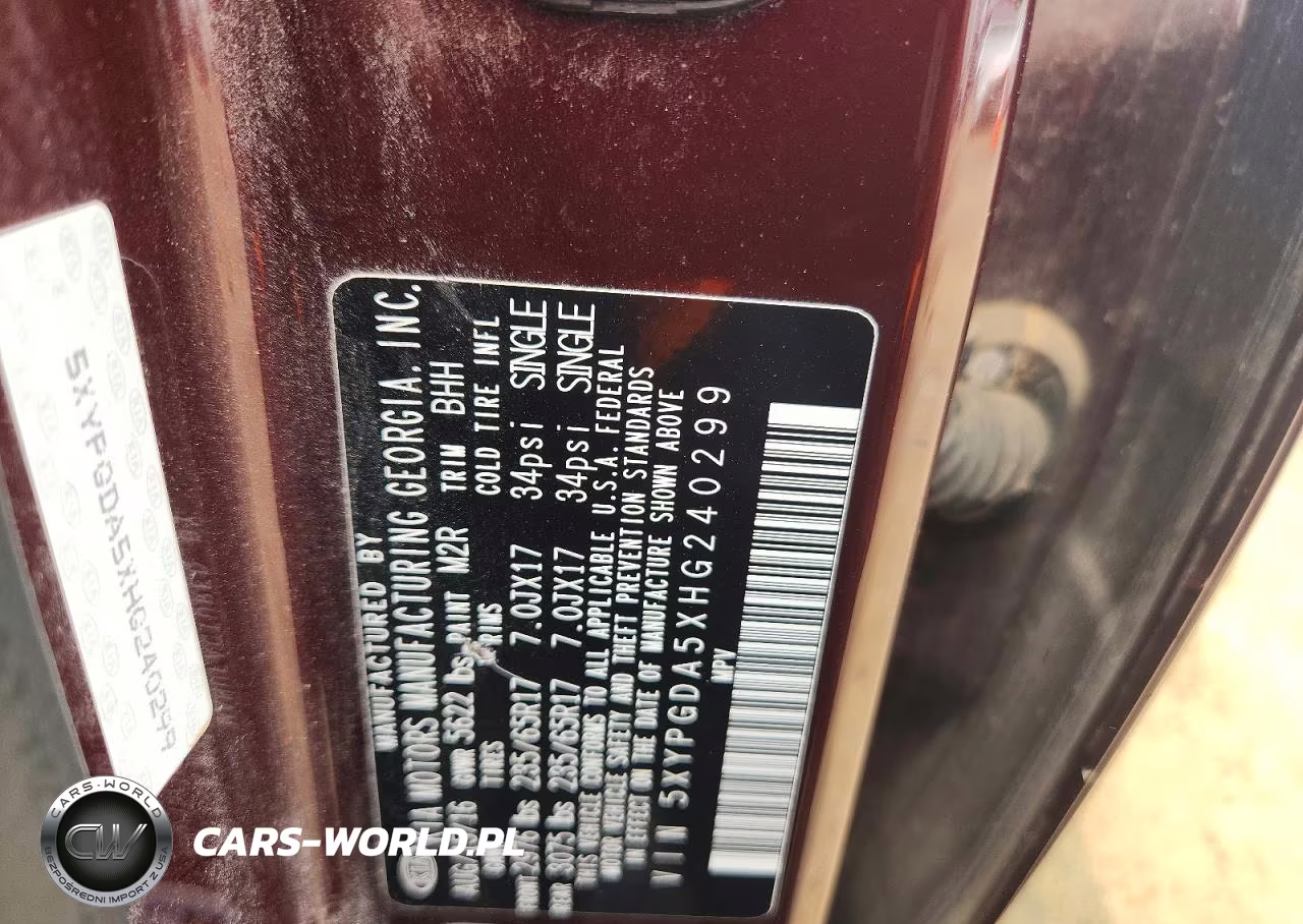 2017 Kia Sorento Lx VIN:5XYPGDA5XHG240299 - 13