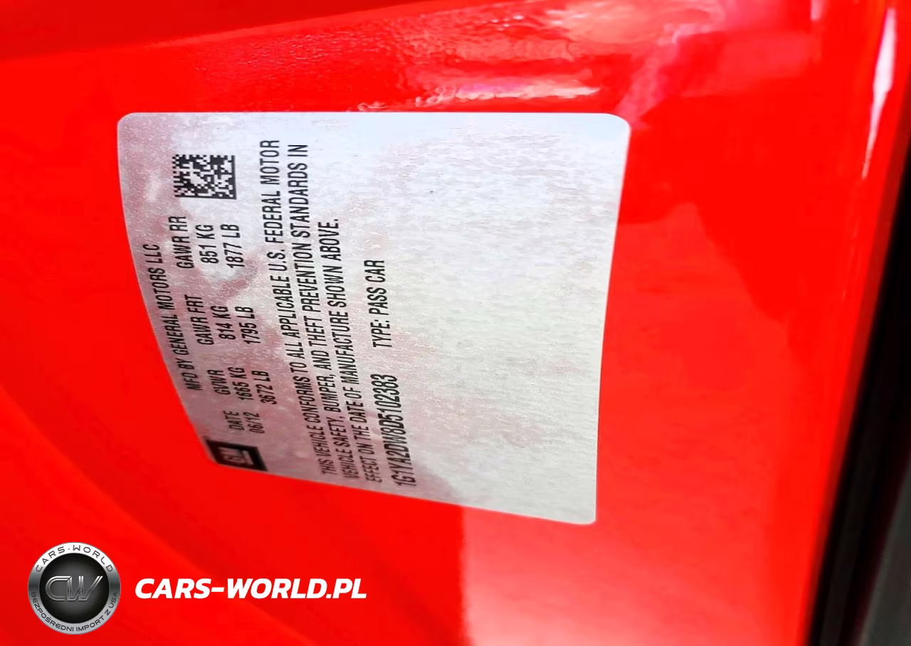 2013 Chevrolet Corvette VIN:1G1YA2DW8D5102383 - 13
