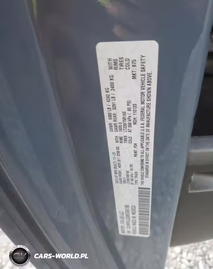 2021 Ram Promaster 3500 3500 High VIN:3C6MRVJG5ME586196 - 13