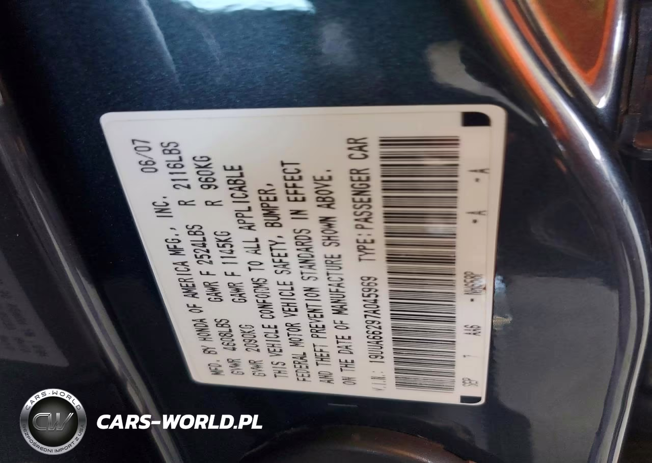 2007 Acura Tl VIN:19UUA66297A045969 - 12